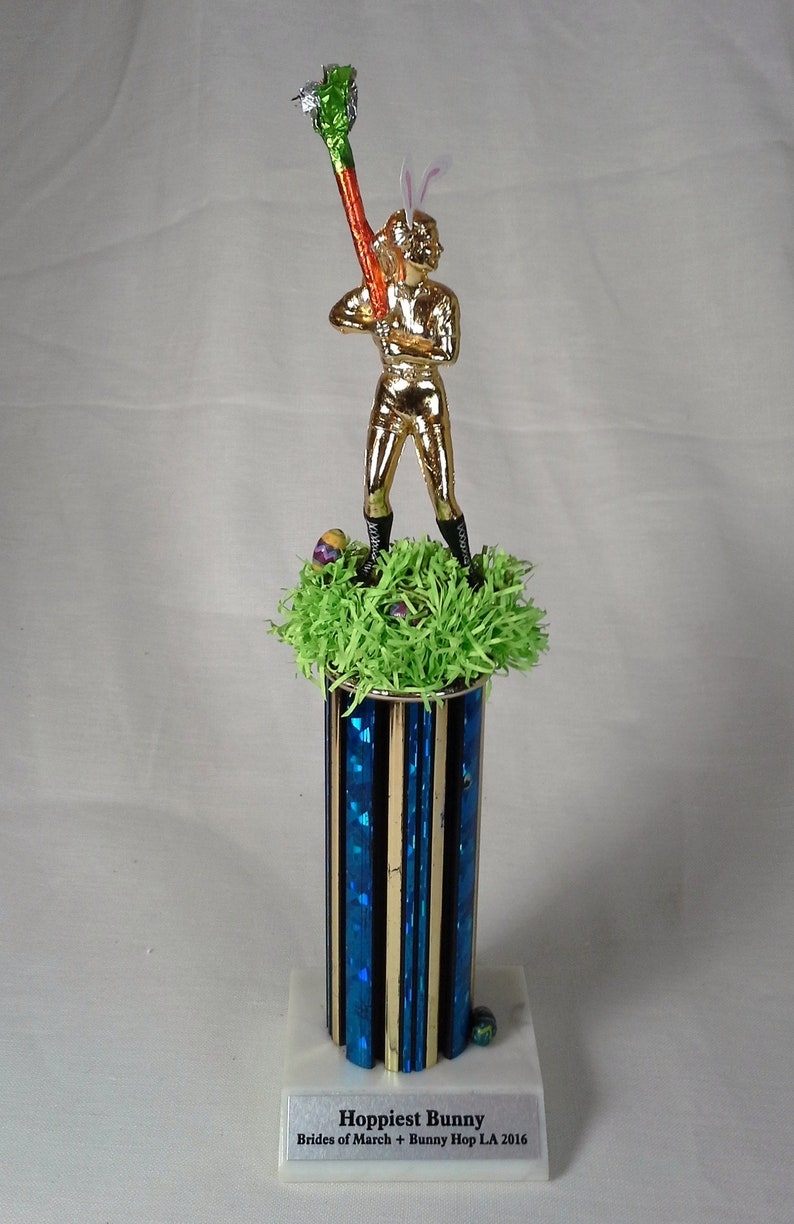 Custom Art Trophy Upcycled & Repurposed Nostalgic Prizes image 7