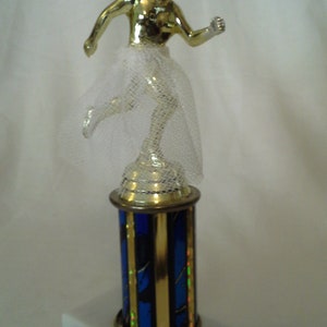 Custom Art Trophy Upcycled & Repurposed Nostalgic Prizes image 6