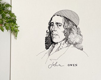 John Owen Print | Pen & Ink Illustration