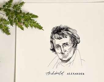 Archibald Alexander Print | Pen & Ink Illustration