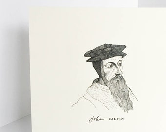 John Calvin Print | Pen & Ink Illustration