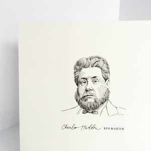 Charles Spurgeon Print | Pen & Ink Illustration