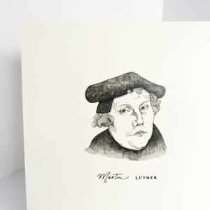 Martin Luther Print | Pen & Ink Illustration