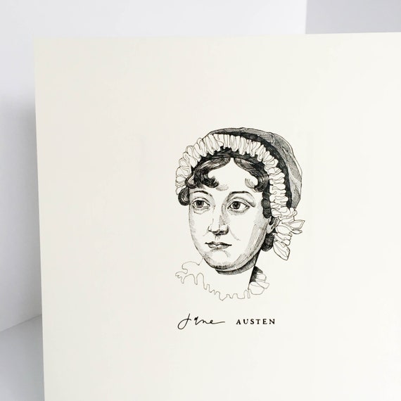 Jane Austen Print | Pen & Ink Illustration