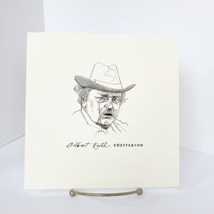 G. K. Chesterton Print Pen & Ink Illustration image 2