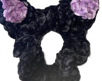 Jiji the cat inspired  crocheted scrunchie