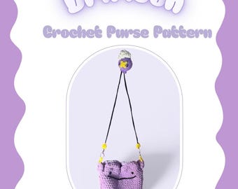 Patrón de bolso de ganchillo inspirado en Ditto y Drifloon de Pokopia SOLAMENTE
