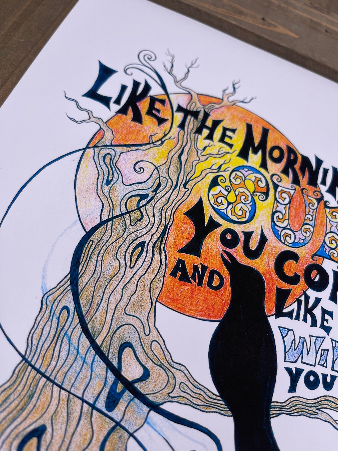 Grateful Dead Song Lyric Art Print - Etsy