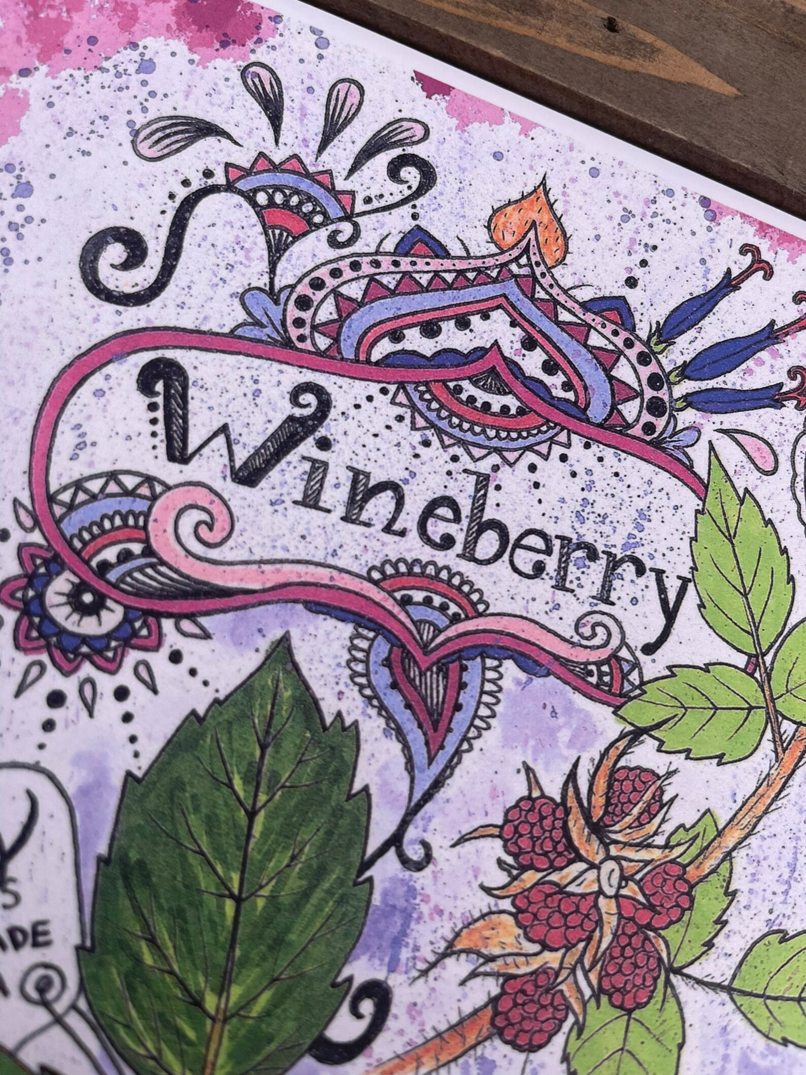 Wild Berry Botanical Infographic Art Print - Etsy