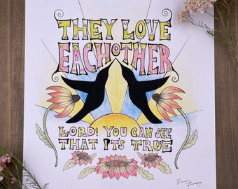 Grateful Dead They Love Each Other Art Print
