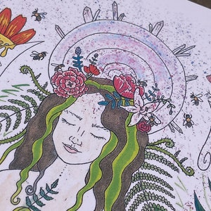 Mother Nature Art Print - Etsy