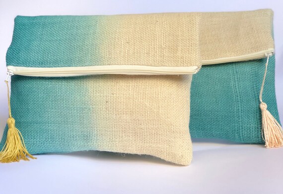 Hessian clutch bags best sale