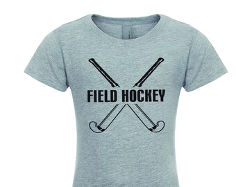 Field Hockey with crossed sticks