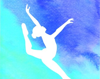 Dance Wall Art Set of 3: Quote and 2 Dancer images
