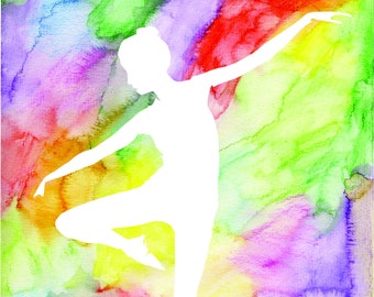 Dance Wall Art Set of 3: Quote and 2 Dancer images
