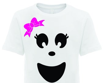 Ghost face with bow