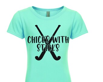 Field Hockey Chicks with Sticks
