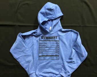 Gymnast Nutrition Facts hooded