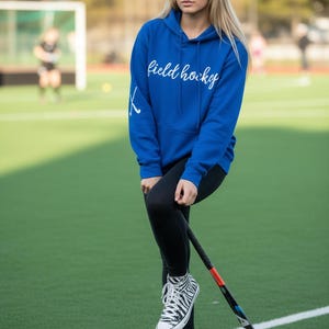 Field Hockey Hoodie with Crossed Sticks image 2