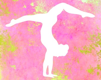 Rhythmic Gymnastics Wall Art Set of 3: Quote and 2 Gymnast images
