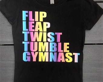 Rainbow Gymnast Short Sleeve Tee