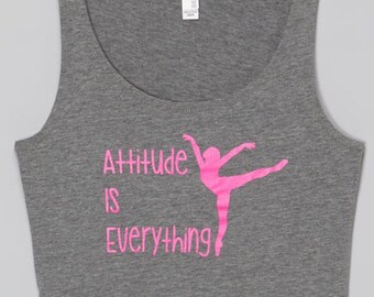 Attitude is everything (crop top tank)