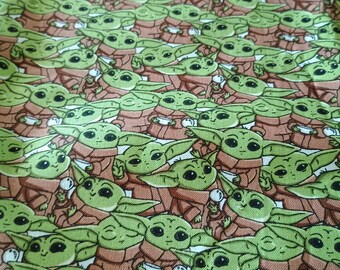 Tela de algodón Baby Yoda/costura/material/acolchado/mandaloriano