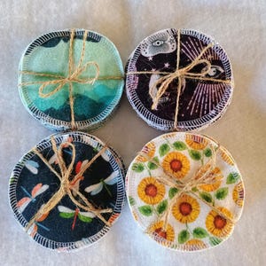 12- 2ply Facial wipes/zero waste/round  wipes/cosmetic wipes,, facial rounds,  cotton  wipes, cotton rounds flannel wipes reuseable  wipes
