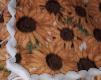 Manta de forro polar con estampado de girasoles, suave (54 x 68)