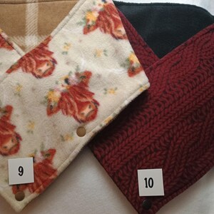 Fleece Cowl Scarf, Western Snap Neck Warmer/fashion scarves Bild 6