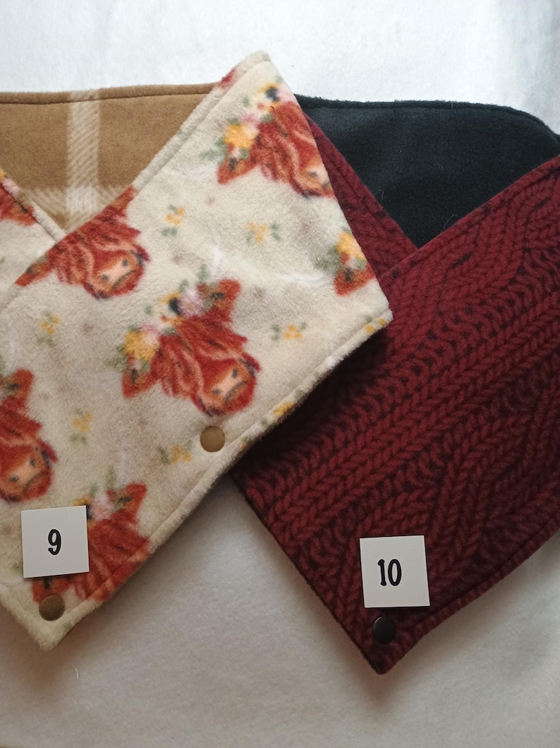 Fleece Cowl Scarf, Western Snap Neck Warmer/fashion scarves Bild 6