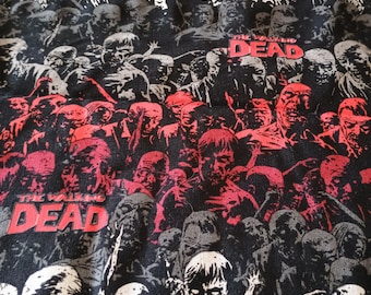 Remanentes de The Walking Dead: zombis/costura/tela de algodón/acolchado/28" x 43"