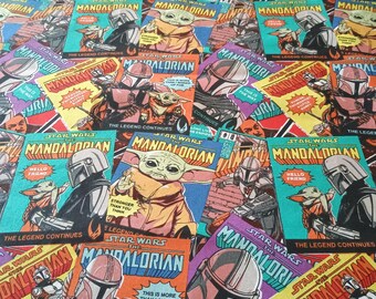 Remnant Star wars mandalorian comic/cotton fabric/27" x 44"/sewing/quilting/material