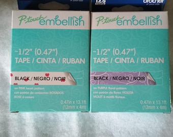 Brother p-touch embellish tape 1/2"