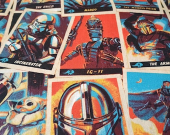 Tela de algodón/costura/acolchado/personaje/material para pilas de cromos de Star Wars