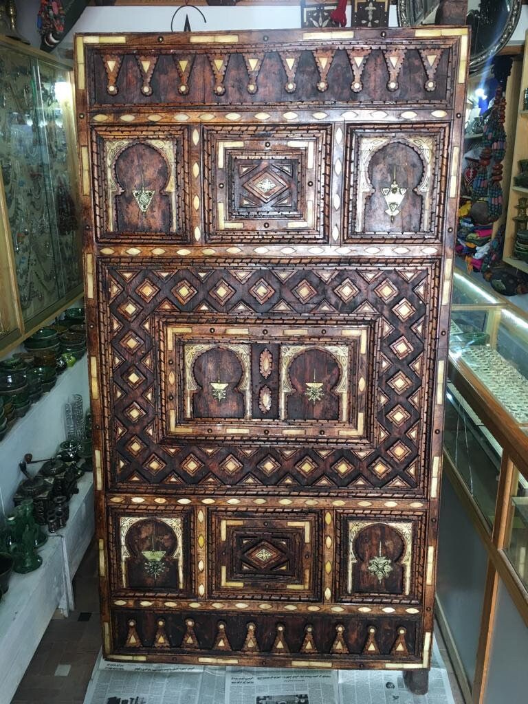 Authentic Moroccan Front Door Vintage Ornately Hand Carved | Etsy