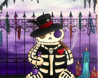 Voodoo Doll Painting Etsy