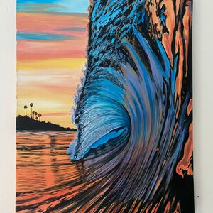 Surf wave painting image 2