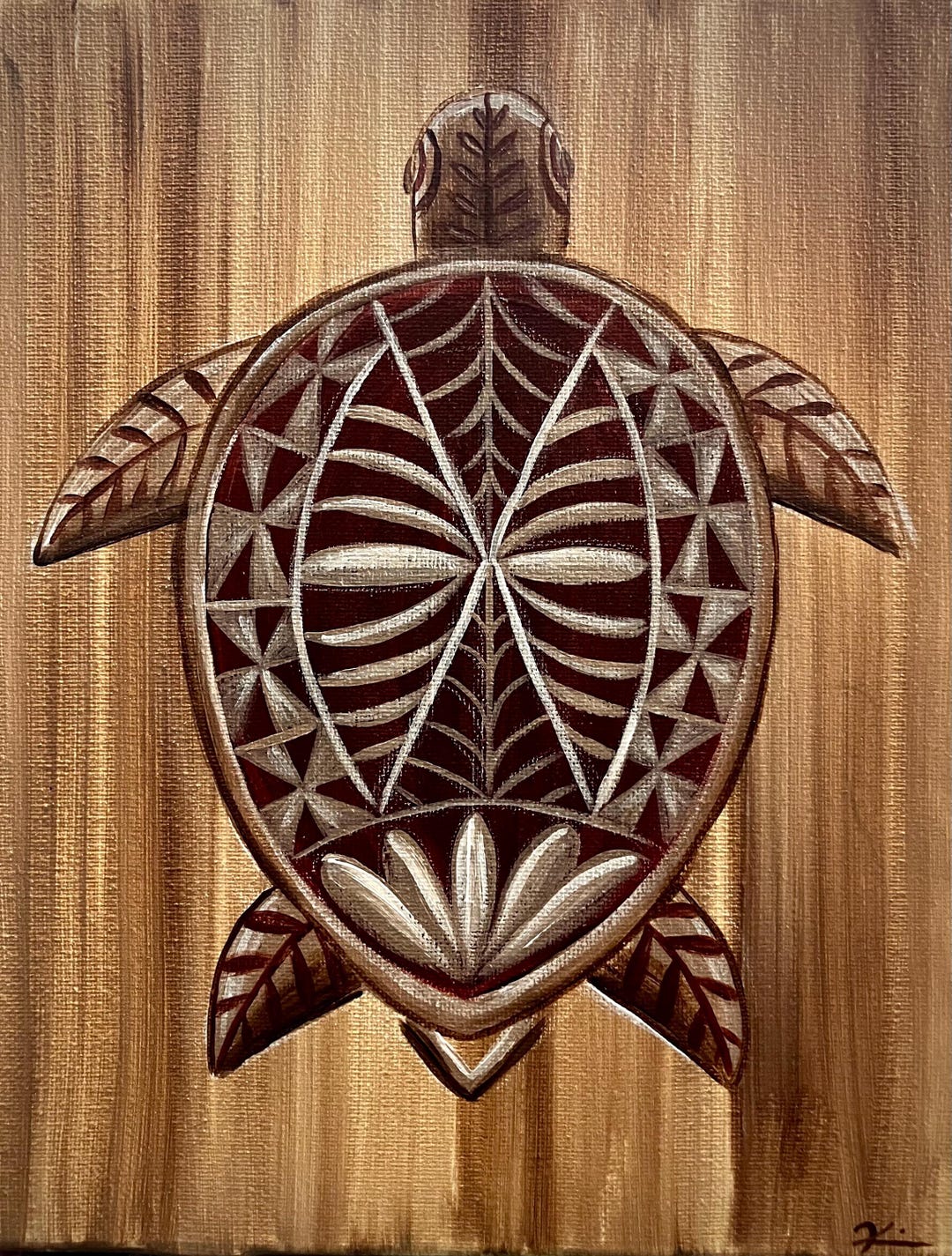 Tonga Turtle Tongan Turtle Painting - Etsy