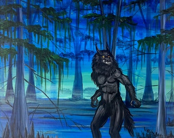 Loud-garou.  Rogarou. Werewolf fro the bayou