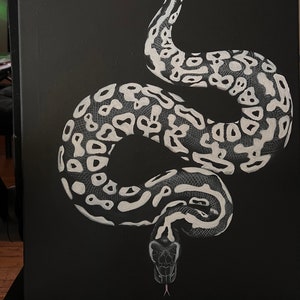 Ghost ball python artwork image 3