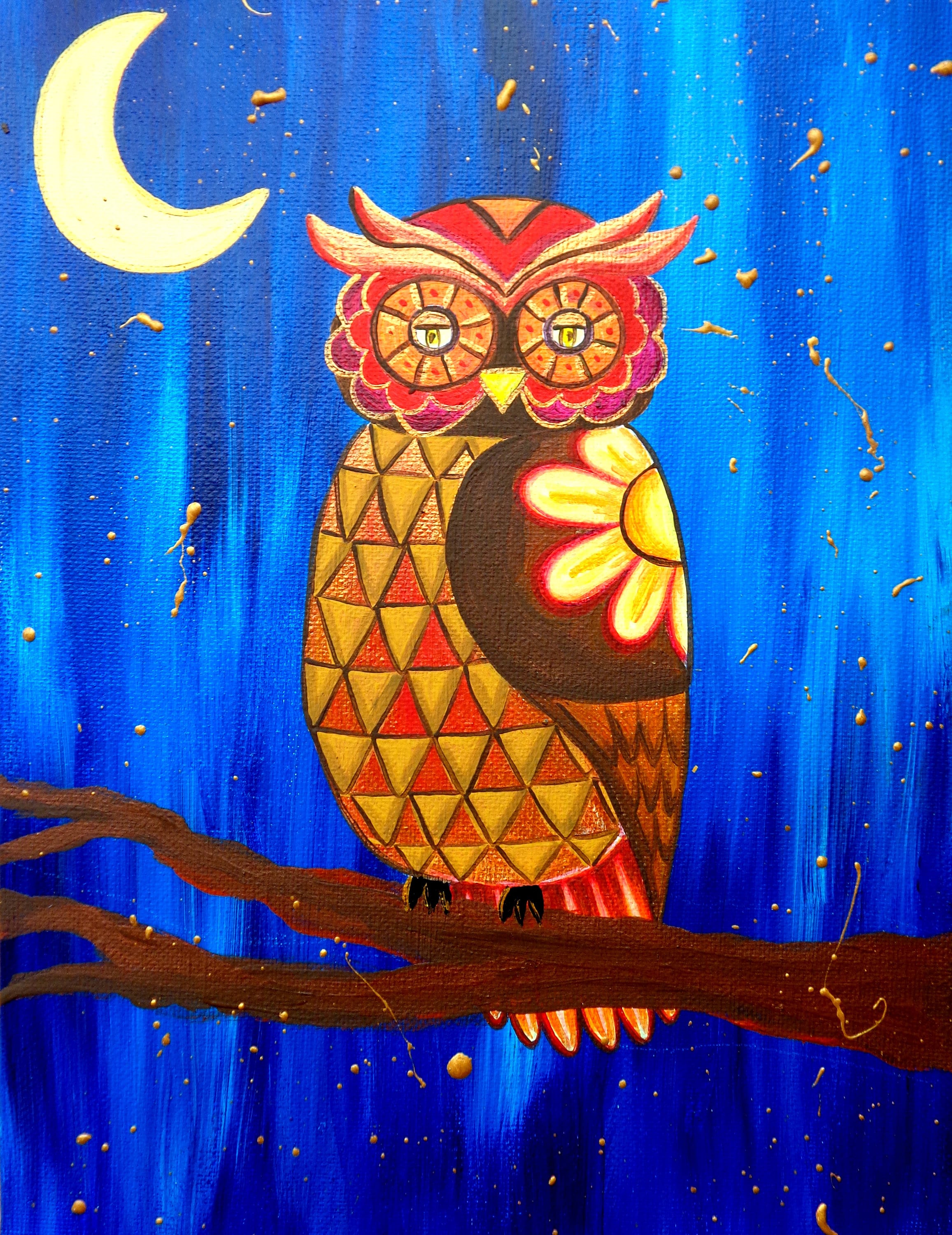 Mexican Folk Art Owl Etsy