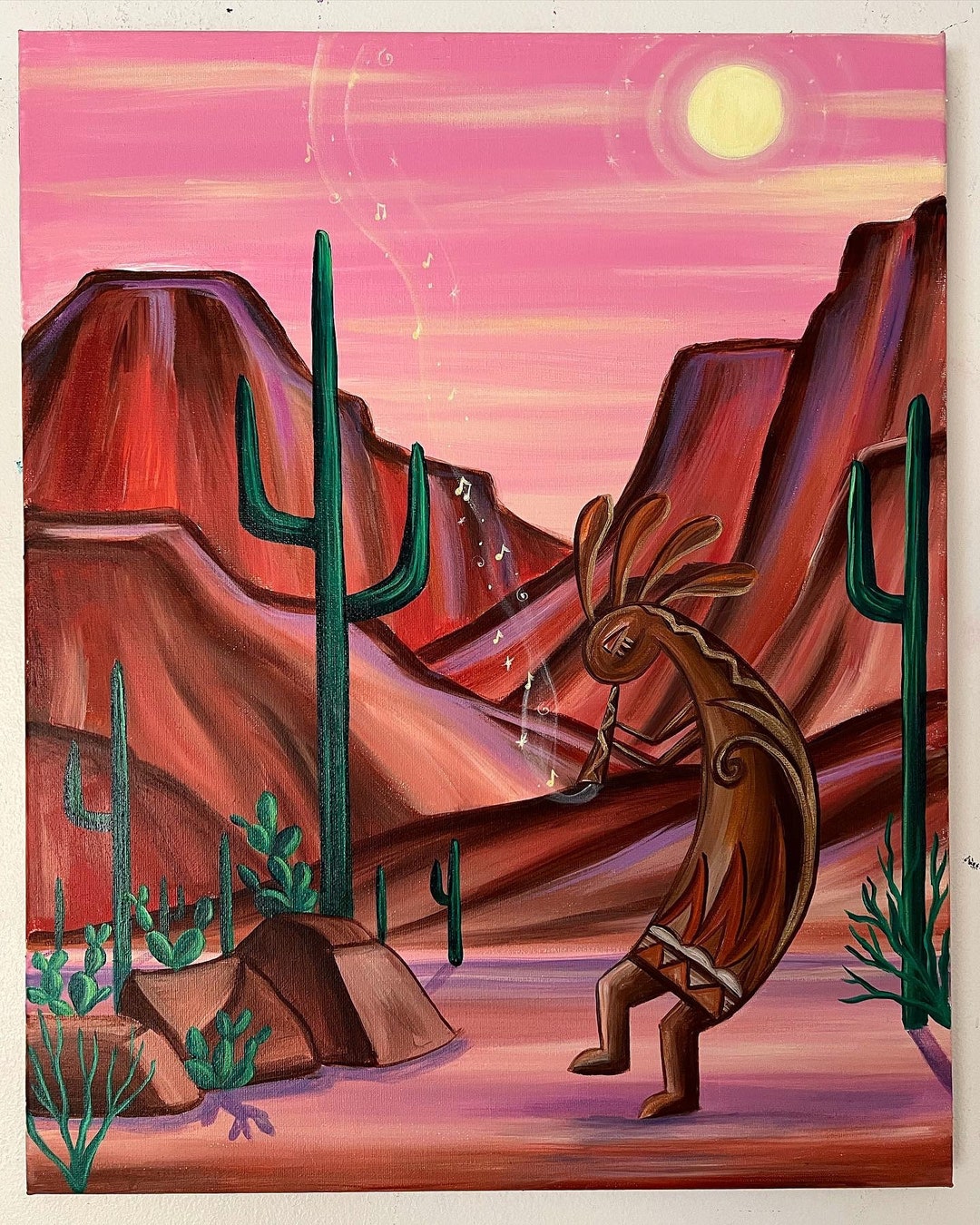 Kokopelli Dreams Kokopelli Art Southwestern Decor Etsy