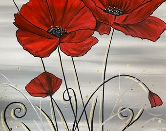 Red poppies