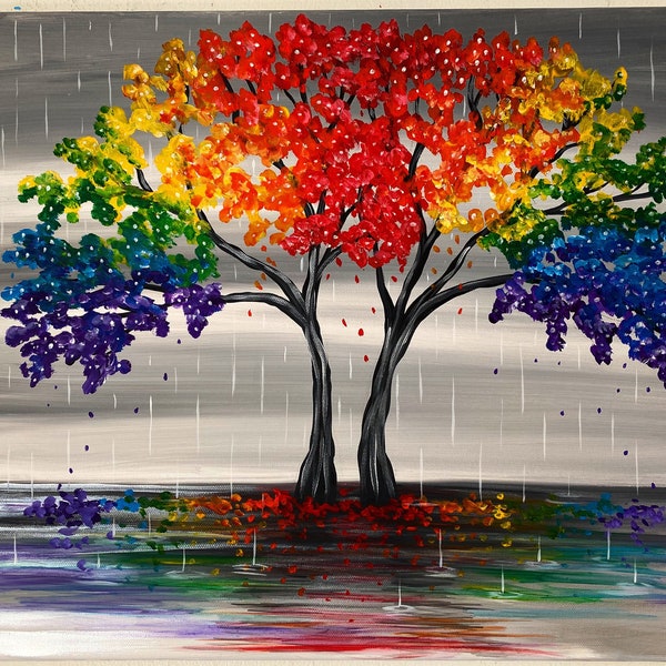Regenbogen Baum des Lebens