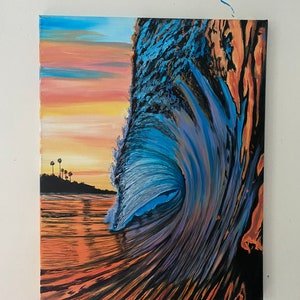 Surf wave painting image 6