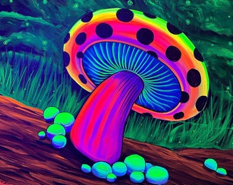 Magic Mushroom painting