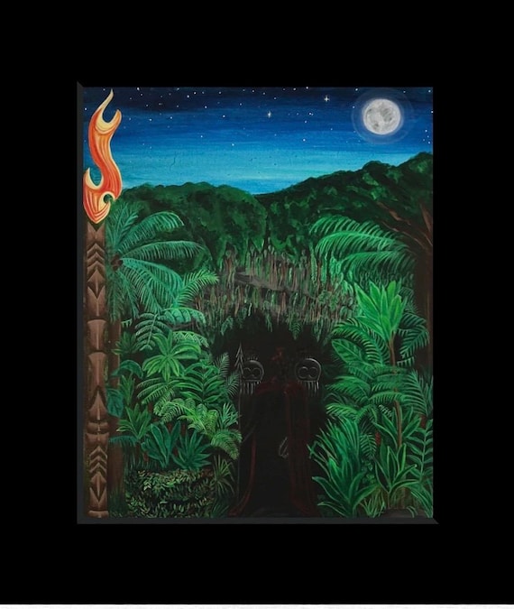 Huaka'ipo . Hawaiian Night Marchers - Etsy