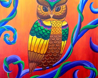 Owl Painting