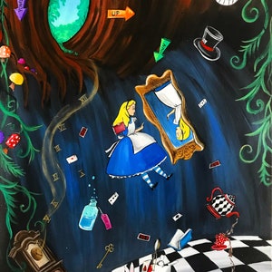 Alice falling down the hole